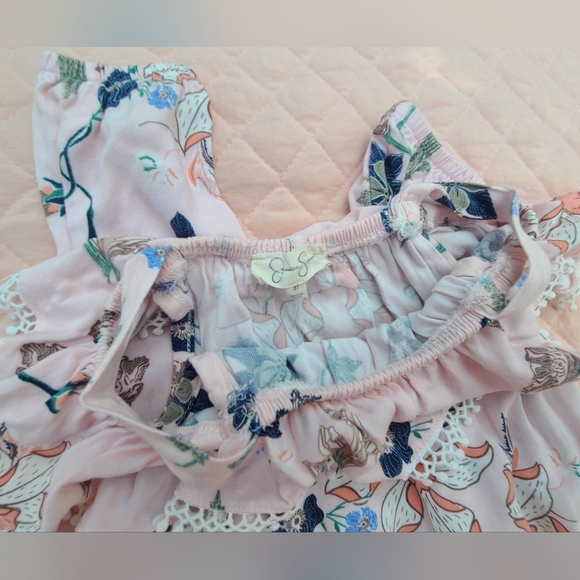 Jessica Simpson floral romper / jumpsuit for toddler girl, size 3T - Picture 6 of 7